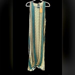 Natural Life maxi/midi length sleeveless lightweight flowy dress, size L/XL